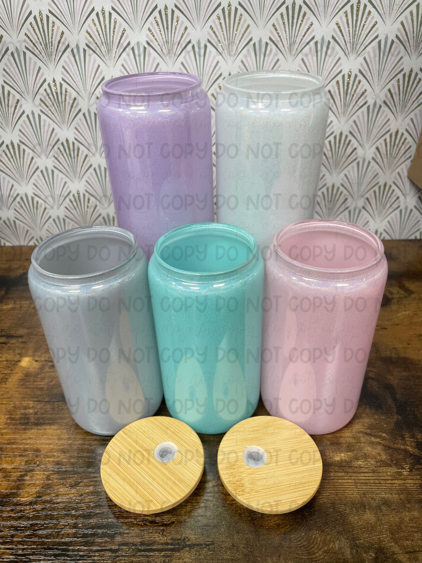 Shimmer 16oz Sublimation Glass Cans