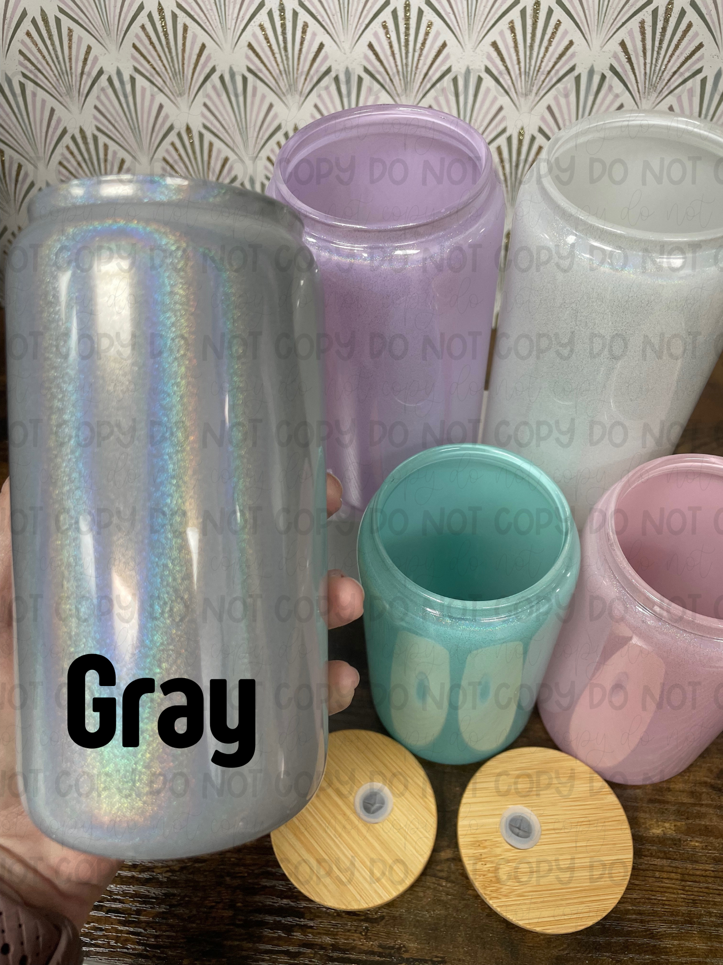 Shimmer 16oz Sublimation Glass Cans